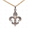 French Bourbon Lily Shaped 925 Sterling Silver Pendant SP05-1001