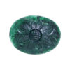 131.40 Cts Natural Emerald Hand Carved Oval Shaped Gemstone PS-1001