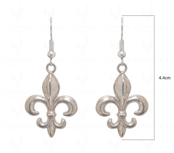 French Bourbon Lily Shaped 925 Sterling Silver Earrings SE06-1001