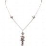 Oxidized Silver Beads Tassels With 925 Sterling Silver Chain SN-1002