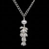 Oxidized Silver Beads Tassels With 925 Sterling Silver Chain SN-1002
