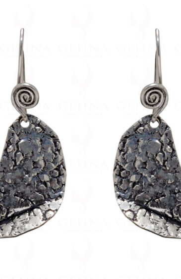 925 Sterling Silver Oxidized Polished Earrings SE06-1003