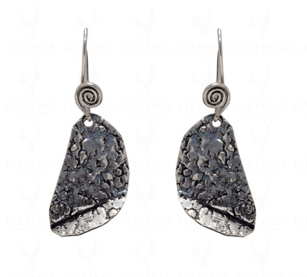 925 Sterling Silver Oxidized Polished Earrings SE06-1003