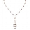 Oxidized Silver Beads Tassels With 925 Sterling Silver Chain SN-1003
