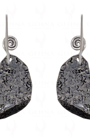 925 Sterling Silver Oxidized Polished Earrings SE06-1003