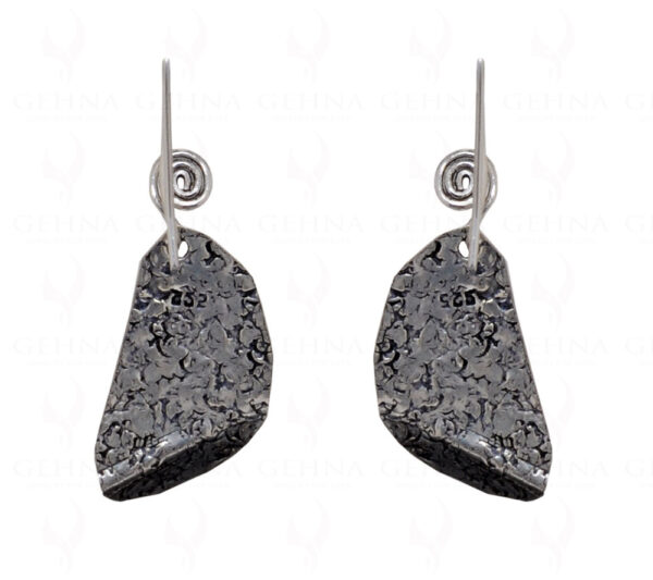 925 Sterling Silver Oxidized Polished Earrings SE06-1003