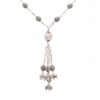 Oxidized Silver Beads Tassels With 925 Sterling Silver Chain SN-1003