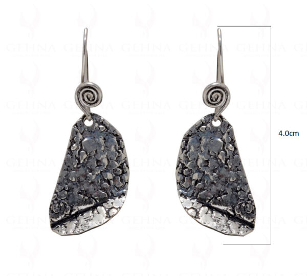 925 Sterling Silver Oxidized Polished Earrings SE06-1003