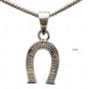 Lucky Horseshoe Charms Pendant Made In 925 Sterling Silver SP05-1003