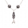 Oxidized Silver Beads Tassels With 925 Sterling Silver Chain SN-1004