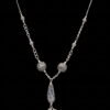 Oxidized Silver Beads Tassels With 925 Sterling Silver Chain SN-1004