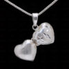 Best Gift !! Heart Shaped Photo Frame Style 925 Sterling Silver Pendant SP05-1004