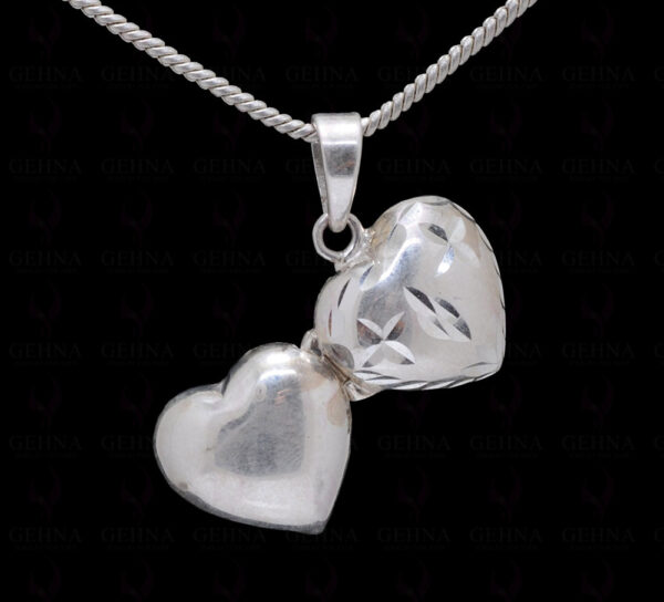 Best Gift !! Heart Shaped Photo Frame Style 925 Sterling Silver Pendant SP05-1004