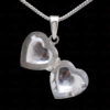 Best Gift !! Heart Shaped Photo Frame Style 925 Sterling Silver Pendant SP05-1004
