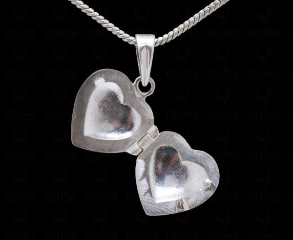 Best Gift !! Heart Shaped Photo Frame Style 925 Sterling Silver Pendant SP05-1004