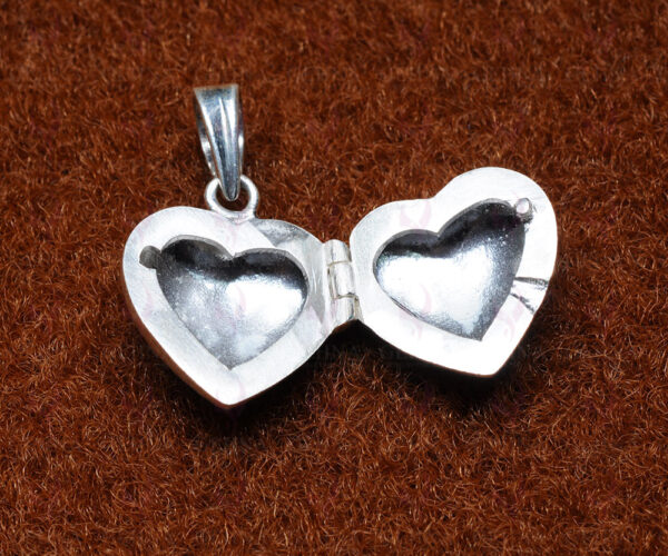 Best Gift !! Heart Shaped Photo Frame Style 925 Sterling Silver Pendant SP05-1004