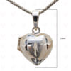 Best Gift !! Heart Shaped Photo Frame Style 925 Sterling Silver Pendant SP05-1004