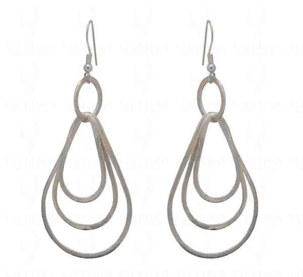 Tear Drop Shaped 925 Sterling Silver Earrings SE06-1005