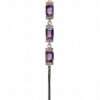 Amethyst Gemstone Studded 925 Sterling Silver Pendant & Earring Set SP04-1005