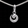 Spiral Shaped Charms Pendant In 925 Sterling Silver SP05-1005
