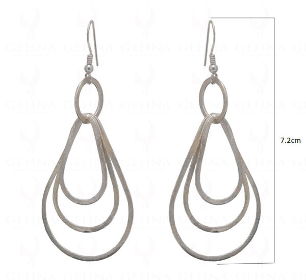 Tear Drop Shaped 925 Sterling Silver Earrings SE06-1005