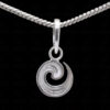 Spiral Shaped Charms Pendant In 925 Sterling Silver SP05-1005