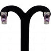 Amethyst Gemstone Studded 925 Sterling Silver Pendant & Earring Set SP04-1005