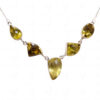 Tanzanite Gemstone Beads Pendant With 925 Sterling Silver Chain SN-1006