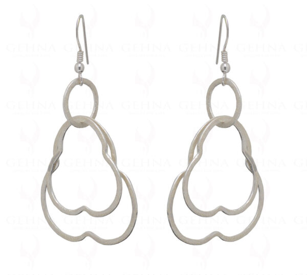 2 Layer Cloud Shaped 925 Sterling Silver Earrings SE06-1007