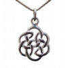 Triquetra Shaped Charms Pendant Made In 925 Sterling Silver SP05-1007