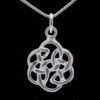 Triquetra Shaped Charms Pendant Made In 925 Sterling Silver SP05-1007
