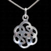 Triquetra Shaped Charms Pendant Made In 925 Sterling Silver SP05-1007