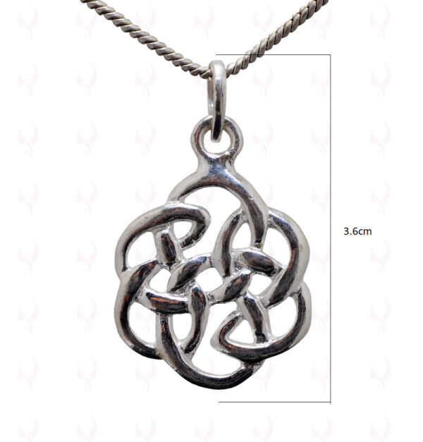 Triquetra Shaped Charms Pendant Made In 925 Sterling Silver SP05-1007