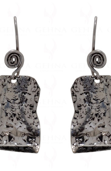 925 Sterling Silver Oxidized Polished Earrings SE06-1008