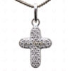 Cross Shaped Charms Pendant Made In 925 Sterling Silver SP05-1008