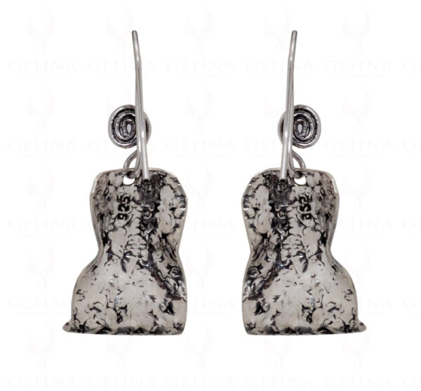 925 Sterling Silver Oxidized Polished Earrings SE06-1008