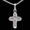 Cross Shaped Charms Pendant Made In 925 Sterling Silver SP05-1008