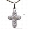 Cross Shaped Charms Pendant Made In 925 Sterling Silver SP05-1008
