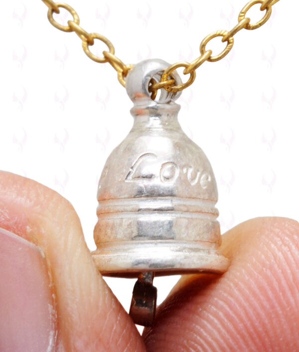 "Laugh Live Love" Bell Shaped Charms Pendant In 925 Sterling Silver SP05-1010