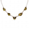 Lemon Topaz Gemstone Necklace In .925 Sterling Silver SN-1011