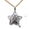 Star Shaped 925 Sterling Silver Charms Pendant SP05-1011