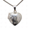 Best Gift !! Heart Shaped Photo Frame Style 925 Sterling Silver Pendant SP05-1012