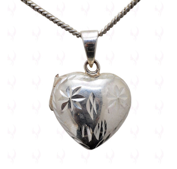 Best Gift !! Heart Shaped Photo Frame Style 925 Sterling Silver Pendant SP05-1012