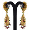Pearl, Ruby, Emerald & Topaz Gemstone Necklace & Earring Set .925 Silver SN-1012