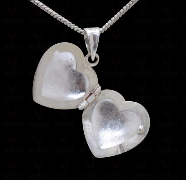 Best Gift !! Heart Shaped Photo Frame Style 925 Sterling Silver Pendant SP05-1012