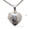 Best Gift !! Heart Shaped Photo Frame Style 925 Sterling Silver Pendant SP05-1012