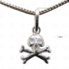 Skull Shaped Charms Pendant Made In 925 Sterling Silver SP05-1013