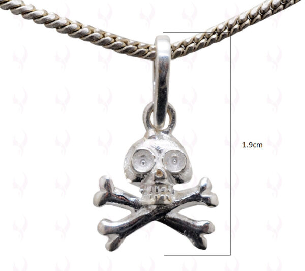 Skull Shaped Charms Pendant Made In 925 Sterling Silver SP05-1013