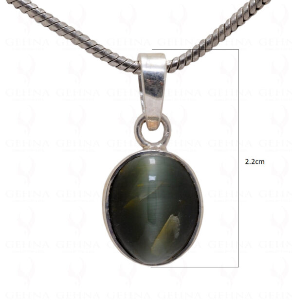 Catseye Oval Shape Gemstone 925 Silver Pendant SP02-1014