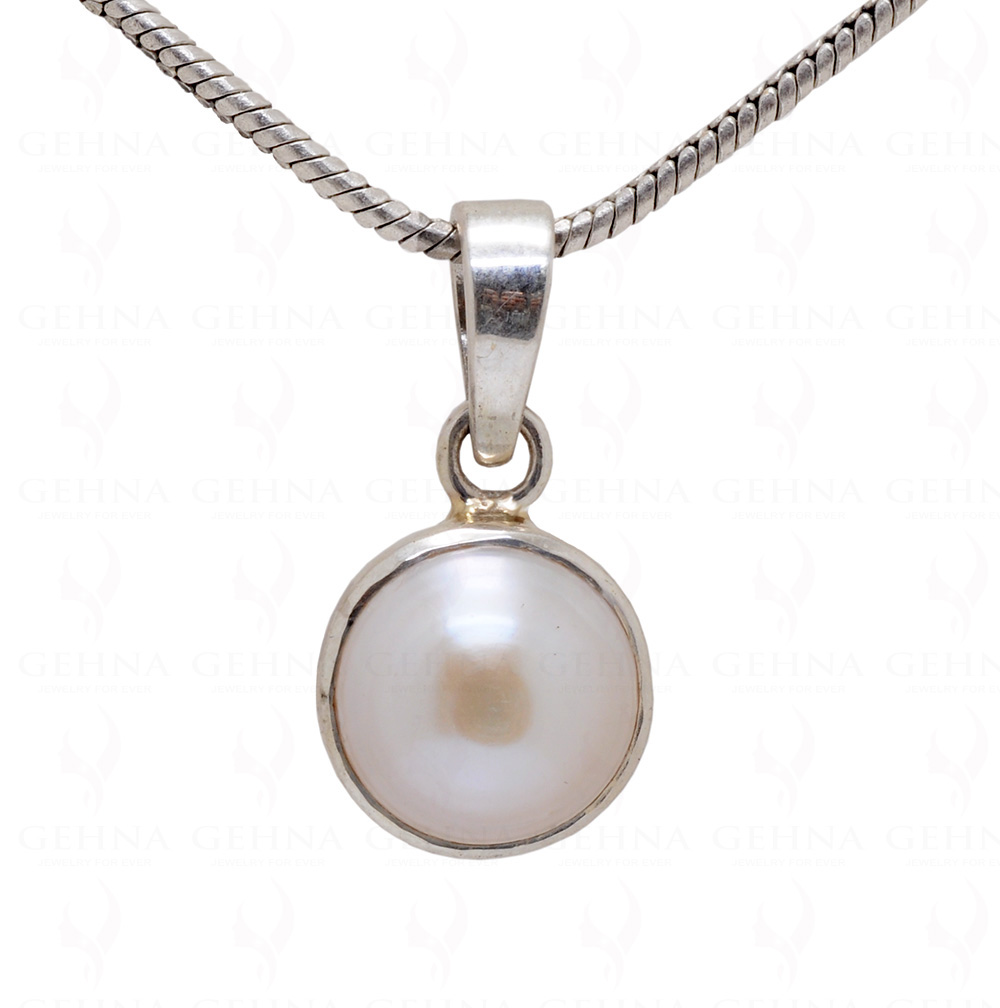 Pearl Round Shape 925 Silver Pendant SP02-1015